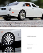 2022 New 1/18 Rolls-Royce Phantom Alloy Luxy Car Model Diecast Metal Toy Vehicles Car Model Simulation Sound and Light Kids Gift - IHavePaws