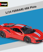 1:24 Ferrari 250 GT Berlinetta Passo Corto Alloy Sports Car Model Diecast Metal Toy Classic Racing Car Vehicles Model Kids Gifts 488 PISTA - IHavePaws