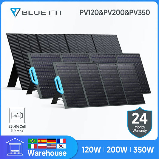 BLUETTI Powerful Solar Panel Portable 120W 200W 350W 420W Folding Solar Panels Foldable Panel Solar Energy Charger Camping Plate