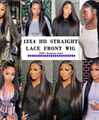 HD Lace Frontal Wig 13x4 13x6 Transparent Lace Wig Human Hair 30Inch Bone Straight Brazilian Remy Human Hair Wigs For Women