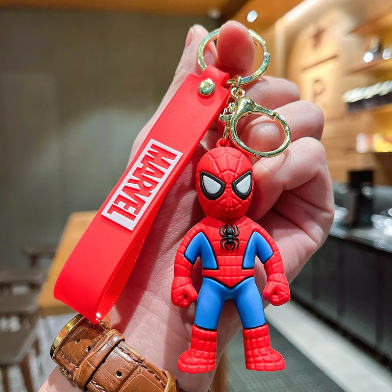 Cartoon Avengers Spider Man Keychain Marvel Movie Cartoon Captain America Hulk Car Key Ring Pendant Marvel Gifts Toys for Boys 05 - ihavepaws.com