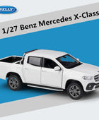 WELLY 1:24 Mercedes-Benz X-Class Pickup Alloy Car Model Diecast Metal Toy Off-road Vehicles Car Model Simulation Childrens Gifts White - IHavePaws