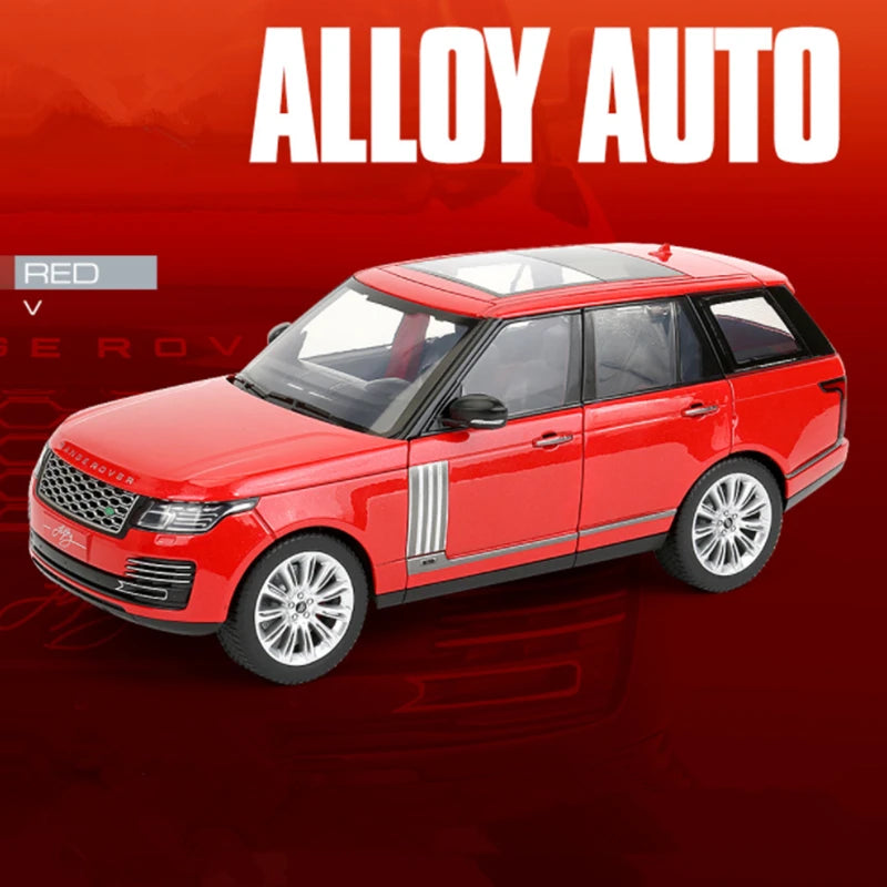 Large Size New 1/18 Land Range Rover SUV Alloy Car Model Diecast Metal Toy Off-road Vehicles Car Model B Red - IHavePaws