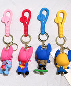 Wholesale Stitch Keychains Ilaveros Car Key Handbag Accessories Lilo Stitches Pink Angel Anime Keyring Christmas Gift - ihavepaws.com