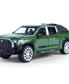 1/32 Tundra Alloy Pickup Car Model Diecast & Toy Metal Off-Road Vehicles Car Model Simulation Sound and Light Childrens Toy Gift Green - IHavePaws