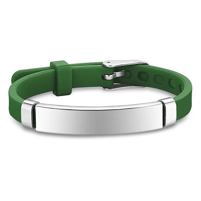 Fishhook Baby Safe Personalized ID Bracelet: Keep Your Little One Safe and Stylish green - IHavePaws