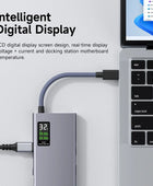 Hagibis USB C Hub With LCD Display Type C Multiport Adapter 4K HDMI-Compatible 100W PD Gigabit Ethernet For Macbook Pro iPad HP - IHavePaws