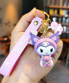 Sanrio Hello Kitty Keychain Cute Cartoon Melody Kuromi Cinnamoroll Doll Pendant Decoration Keyring Jewelry Girl&Child Gifts Toy KTM 35 - ihavepaws.com