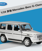 WELLY 1:24 Mercedes-Benz G-Class G500 SUV Alloy Car Scale Model Diecast Silvery - IHavePaws