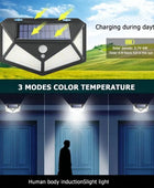 100 LED Outdoor Solar Wall Lights Waterproof with Motion Sensor - IHavePaws