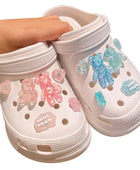 1 Set Glitter Love Bear Novelty Cute Shoe Charms for Croc Shoe Decorations Clogs Sneakers Slippers Accessories Kid Girl Gift - ihavepaws.com