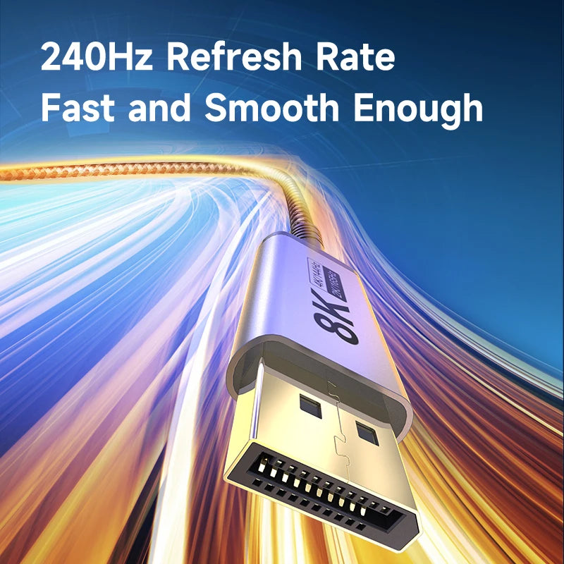 Hagibis USB C to DisplayPort 1.4 Cable Thunderbolt 3/4 to 8K@60Hz 4K@144Hz DP Bidirectional 2K165Hz for MacBook Pro Air iMac XPS - IHavePaws