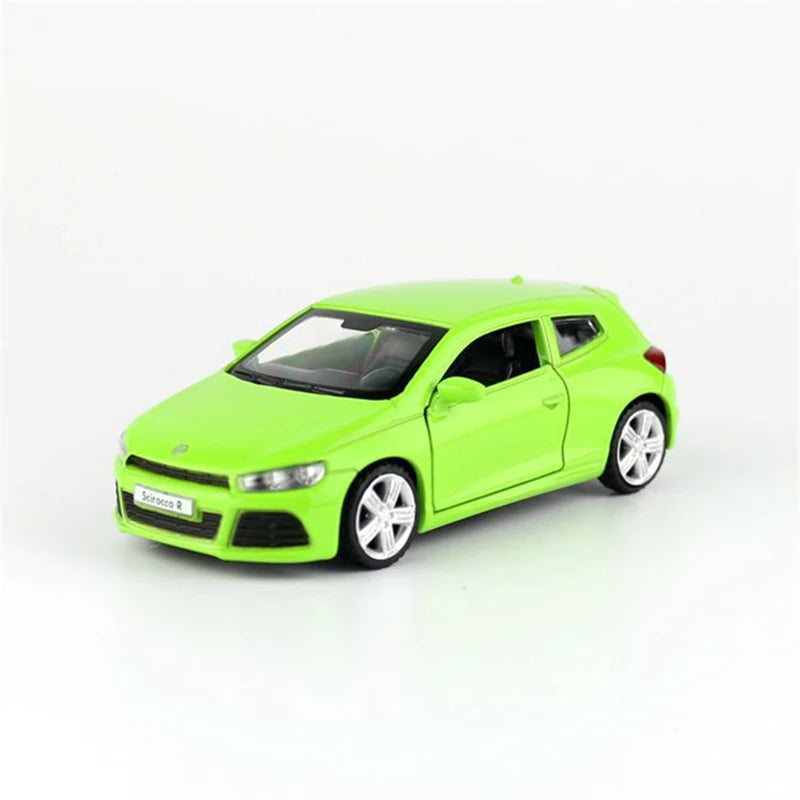 New 1:38 Scirocco Alloy Car Model Diecast Metal Toy Mini Vehicles Car Model Miniature Scale High Simulation Collection Kids Gift