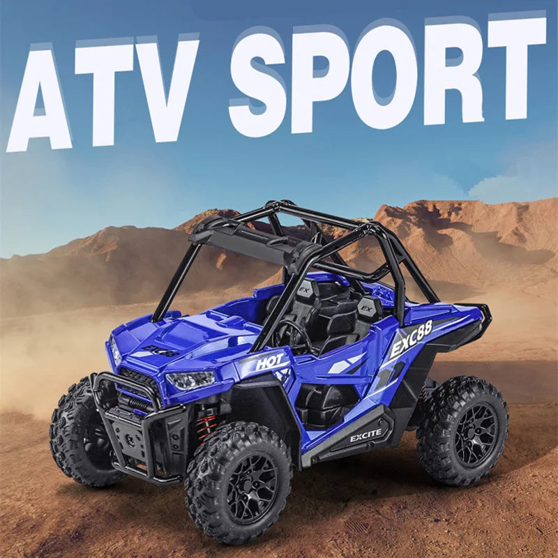1:24 Alloy ATV Sports Motorcycle Model Diecasts Metal Toy Beach All-Terrain Off-Road Motorcycle - IHavePaws