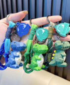 Cute and Trendy Cut Dinosaur Keychain Charm Creative Couple Schoolbag Pendant Cartoon Car Key Ring Children's Toy Small Gift - ihavepaws.com