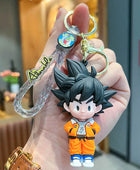 Cartoon anime Sun Wukong figurine keychain pendant creative Kung Fu boy doll car keychain accessories gift for son 03 - ihavepaws.com
