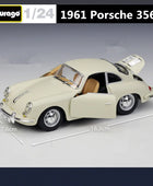 Bburago 1:24 Porsche 356B Coupe Alloy Classic Car Model Diecast Metal Sports Car Model High Simulation Collection Childrens Gift
