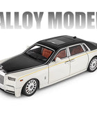 Large Size 1/18 Rolls-Royce Phantom Alloy Luxy Car Model Diecasts Metal Toy Vehicles Car Model Simulation Sound Light Kids Gifts White - IHavePaws