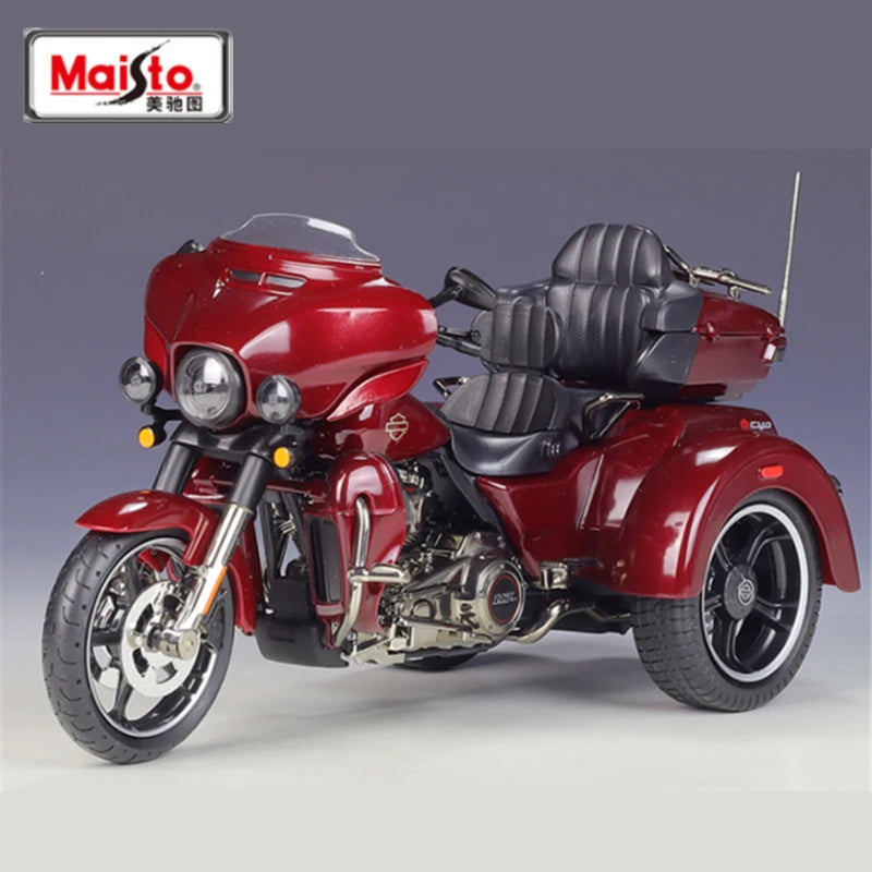 Maisto 1:12 Harley Davidson 2021 CVO Tri Glide Alloy Classic Motorcycle Model Diecast - IHavePaws