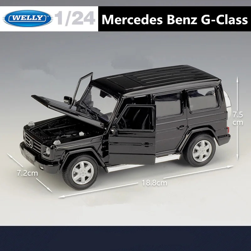 WELLY 1:24 Mercedes-Benz G-Class G500 SUV Alloy Car Scale Model Diecast - IHavePaws