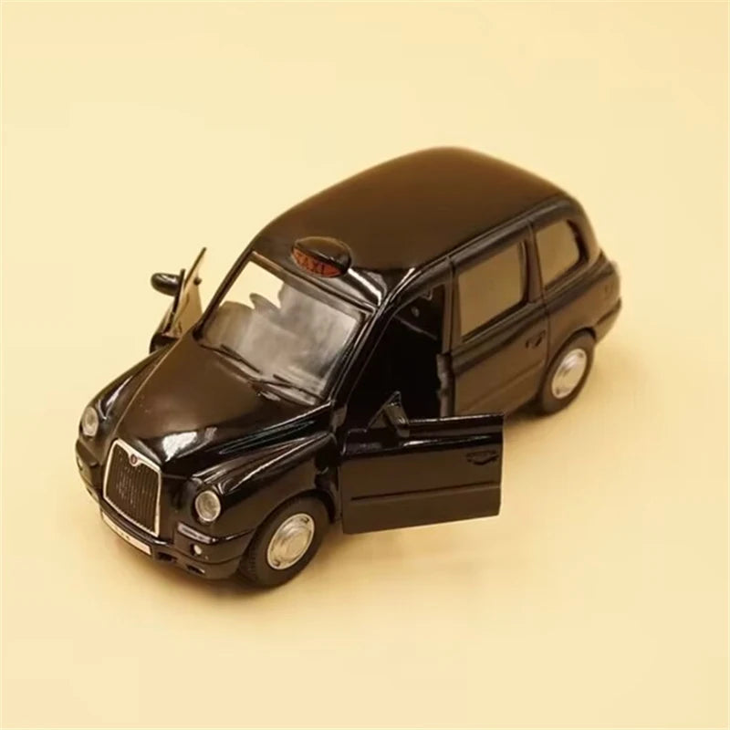 1:34 Alloy London Taxi Car Model Diecast Metal Classic Passenger Vehicle Car Model High Simulation Collection Childrens Toy Gift Black - IHavePaws
