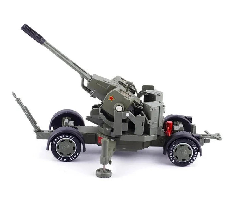 1/35 Alloy Military Model Antiaircraft Gun Missile Launching Vehicle Mortar Artillery Tank Antiaircraft Guns Car Model Kids Toys With retail box - IHavePaws