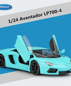 WELLY 1:24 Lamborghini Aventador LP700-4 Alloy Racing Car Model Diecast Metal Sports Car Vehicles Model Simulation Kids Toy Gift Blue - IHavePaws