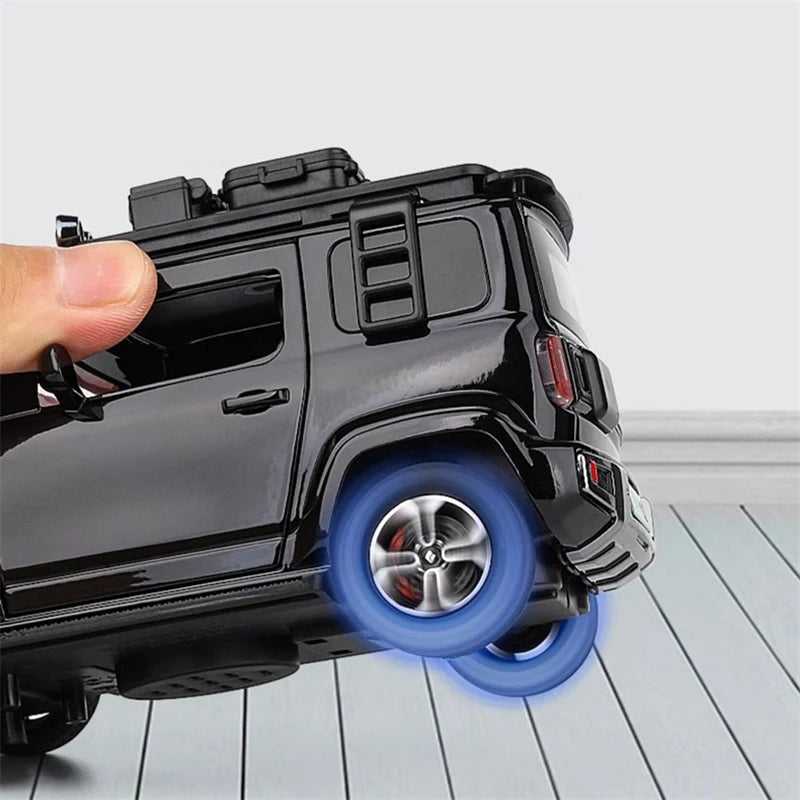 1:24 BAOJUN Yep Alloy New Energy Car Model Diecasts Metal Toy Off-road Vehicles Car Model Simulation Sound and Light Kids Gifts
