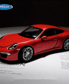 WELLY 1:24 Porsche 911 Carrera S 991 Coupe Alloy Sports Car Model Diecast Metal Toy Vehicles Car Model Simulation Childrens Gift Red - IHavePaws