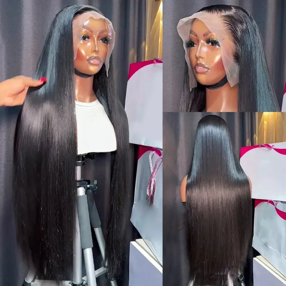 Straight Lace Wig 30 32 In 13x4 13x6 Lace Front Wig Human Hair 360 Full Lace Front Wigs For Women 4x4 Lace Closure Wigs