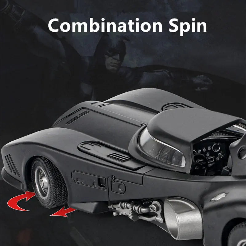 1/24 Classic Movie Car Batmobile Bat Alloy Sports Car Model Diecast Metal Toy Racing Car Model Sound Light Simulation Kids Gifts - IHavePaws