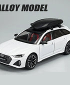 1/24 Audi RS6 Avant Station Wagon Track Alloy Racing Car Model White - IHavePaws