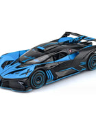 1:24 Bugatti Bolide Alloy Sports Car Model Diecasts & Toy Vehicles Metal Concept Car Model Simulation Sound Light Kids Toy Gift Blue - IHavePaws