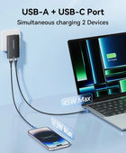 67W USB C GaN Ultra-Slim Fast Charger Dual Port PPS PD Foldable Wall Charger Fast Charging Block for IPhone 14 13 Samsung Laptop