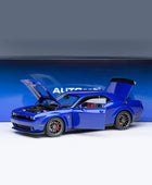 AUTOart 1/18 DODGE CHALLENGER R/T SCAT PACK WIDEBODY 2022 Car Scale Model 71772 Blue - IHavePaws