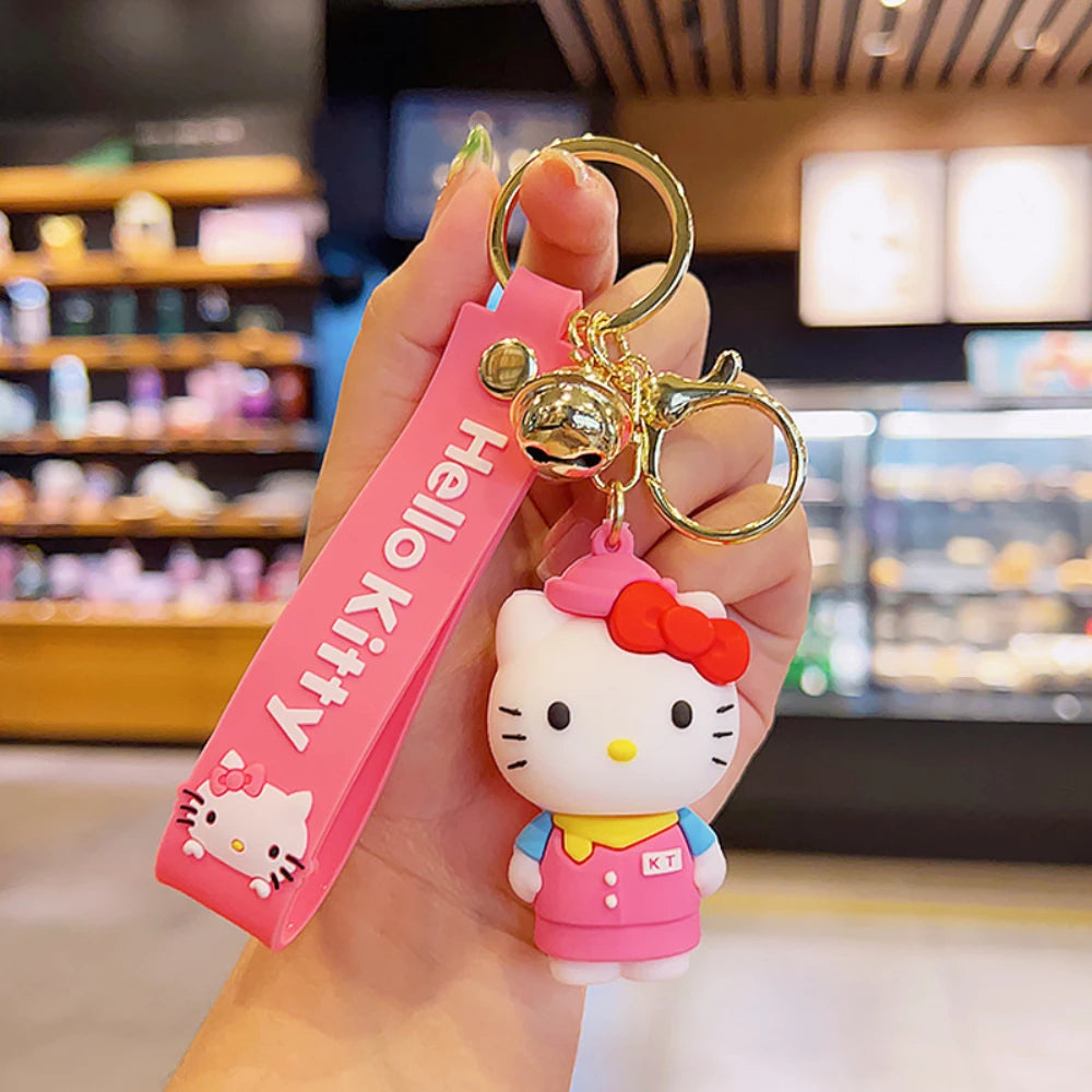 Kawaii Anime Sanrio Hello Kitty Keychain Pendant Holder Key Chain Car Keyring Mobile Phone Bag Hanging Jewelry Kids Toys Gifts style 2 - ihavepaws.com