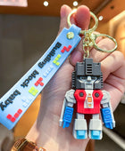 Cartoon Anime Transformers Keychain Robot Bumblebee Optimus Prime Autobots Key Chain Charm Luggage Accessories Toy Gift for Son 01 - ihavepaws.com