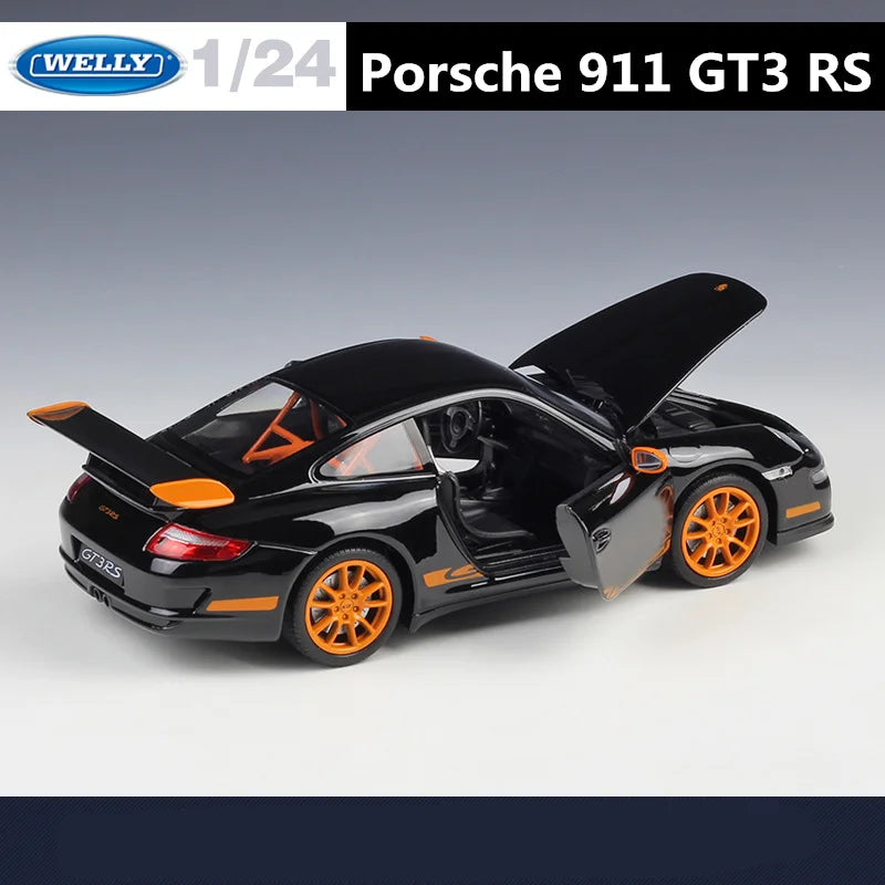 Welly 1:24 Porsche 911 GT3 RS Alloy Sports Car Model Diecast Metal Toy Track Race Car Model Simulation Collection Kids Toys Gift - IHavePaws