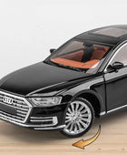 New 1:24 AUDI A8 Alloy Car Model Diecasts Metal Toy Luxy Vehicles Car Model Simulation Sound and Light Collection Childrens Gift - IHavePaws