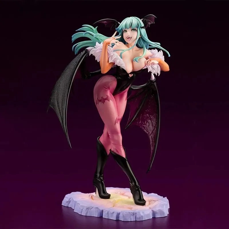 Anime Demon Warrior Vampireed Hunter Morrigan Aensland Action Figure Toys Darkstalkers Bishoujo Collection Model Doll A with box - IHavePaws