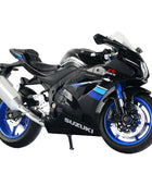1/12 Kawasaki Ninja H2R Racing Cross-country Motorcycle Model Simulation - ihavepaws.com