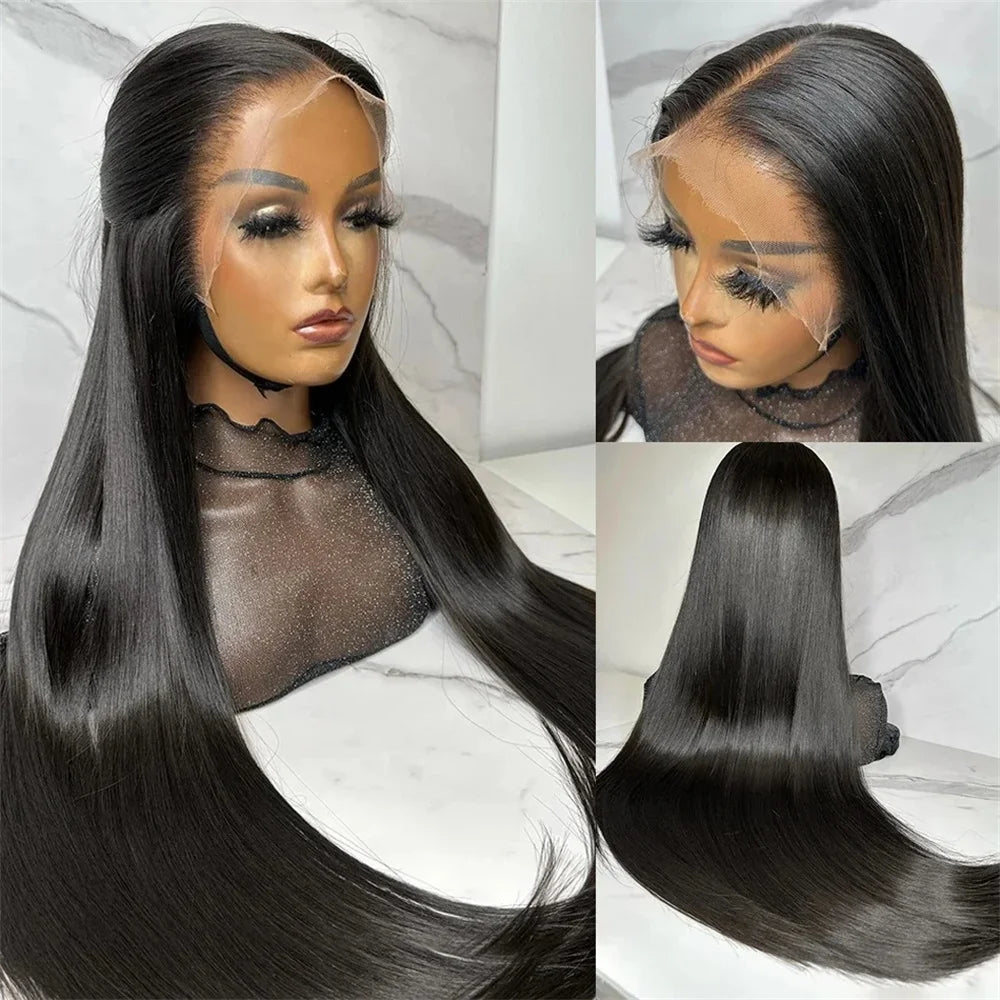 HD Lace Frontal Wig 28 30 inch Straight Human Hair Wigs 13x4 Transparent Lace Front Wigs 4x4 Human Hair Lace Closure Wigs