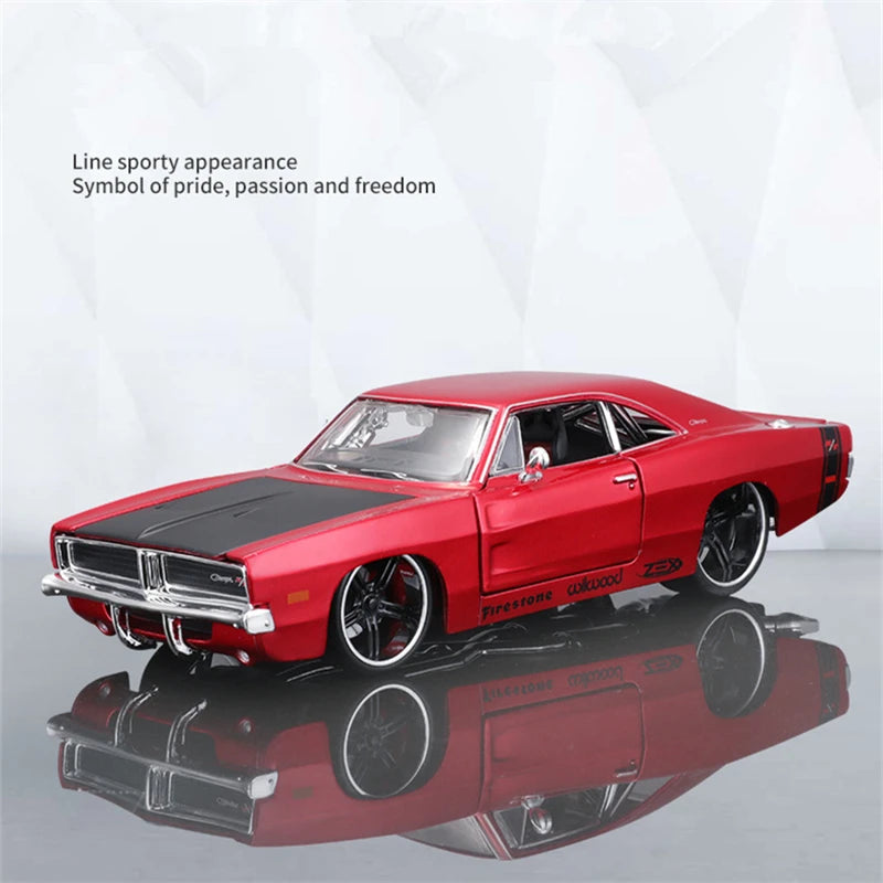 Maisto 1:24 1969 DODGE CHARGER R/T Alloy Racing Car Model Diecast Toy Metal Sports Car Model imulation Collection Childrens Gift - IHavePaws