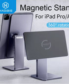 Hagibis Foldable Magnetic Stand for iPad Pro 12.9 3rd/4th/5th 11 Air iPad 10th Tablet Holder 10.9 Rotation bracket USB C Hub - IHavePaws