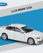 Welly 1:24 BMW 5 Series 535i Alloy Car Model Diecast Metal Toy Vehicles Car Model High Simulation Collection Childrens Toy Gifts White - IHavePaws
