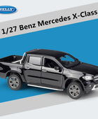 WELLY 1:24 Mercedes-Benz X-Class Pickup Alloy Car Model Diecast Metal Toy Off-road Vehicles Car Model Simulation Childrens Gifts Black - IHavePaws
