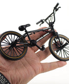 New 1:8 Alloy Bicycle Model Diecast Metal Finger Mountain Bike Racing Toy Bend Road Simulation Collection Toy Gift For Children