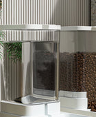 Dog Feeder Cat Automatic Feeding Water Bowl Transparent Pet Food Storage - IHavePaws