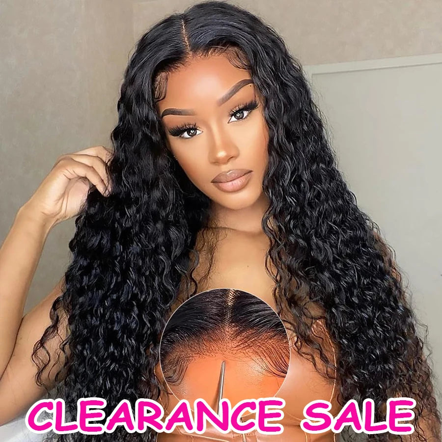 13x4 13x6 Deep Wave Glueless Lace Front Human Hair Wigs Ready To Wear 6x4 5x5Closure Wig Transparent Preplucked Wigs Human Hair