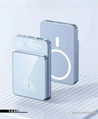30000mAh Magnetic Qi Wireless Charger Power Bank 22.5W Mini Powerbank For iPhone Samsung Huawei Blue / 20000mah - IHavePaws